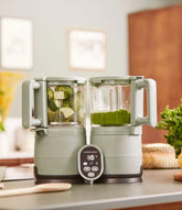 Babymoov Nutribaby Glass 2.0 Baby Food Maker, Celadon Green